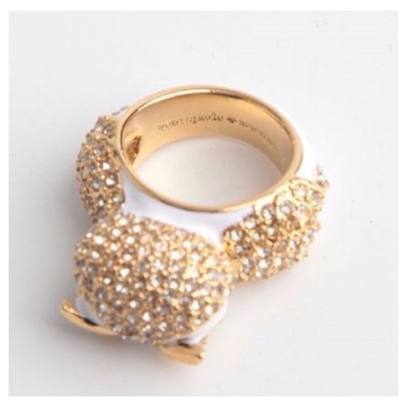 KATE SPADE • Star Bright Owl Ring & Earring Set - Picture 2 of 3